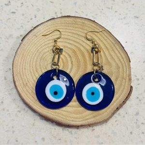 Evil eye earrings